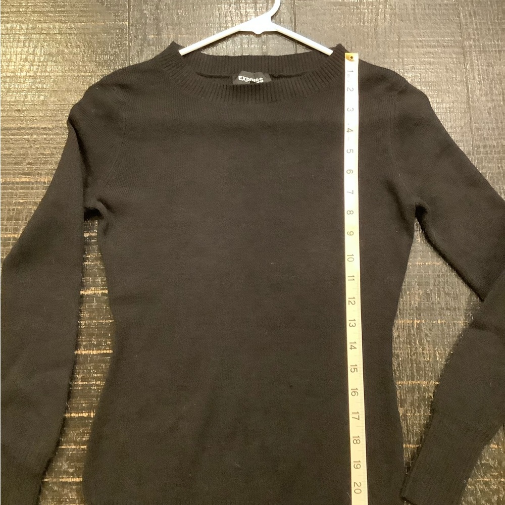 Express Black Crew Neck Sweater - Picture 5 of 5